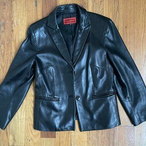 Vintage Leather Blazer Cole Haan